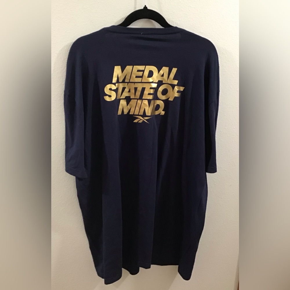 Reebok Men's Navy Blue Graphic T-Shirt - Picture 4 of 4
